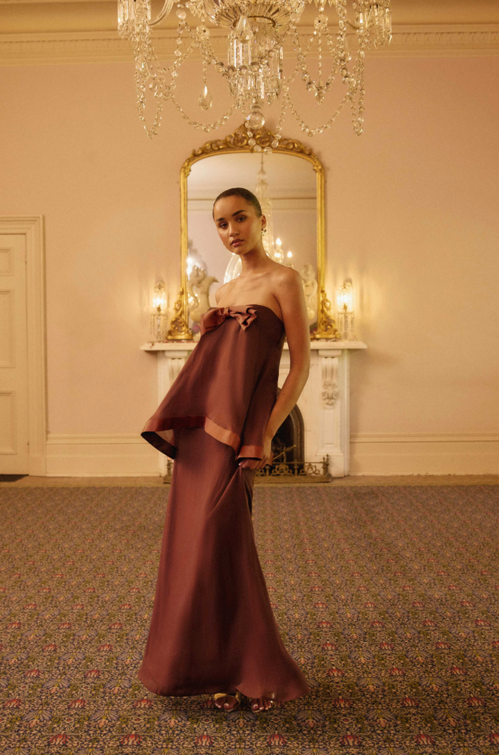 Rosera Satin Maxi Dress