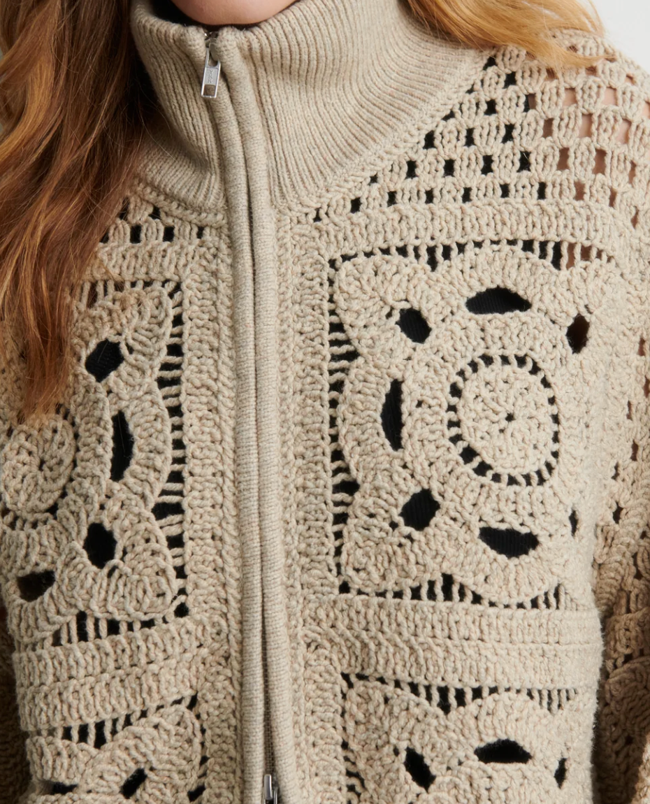 Crosette Knit Cardigan