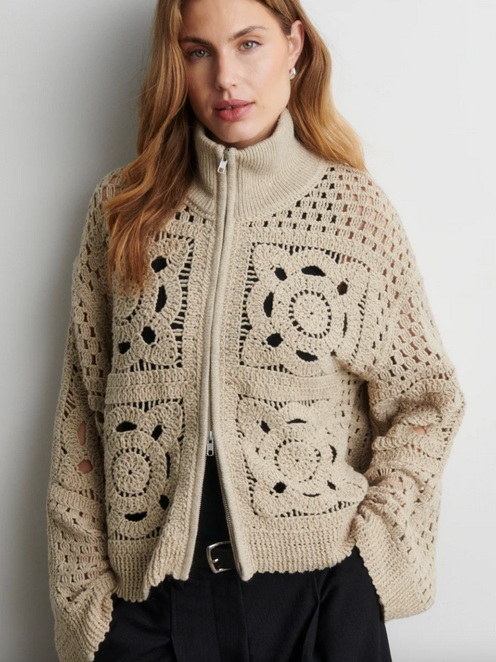 Crosette Knit Cardigan