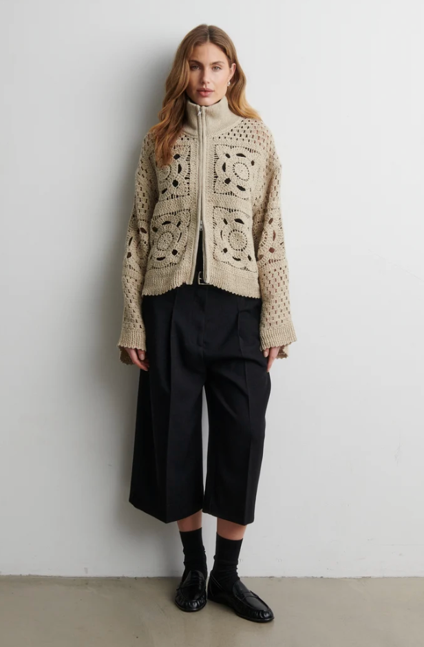 Crosette Knit Cardigan