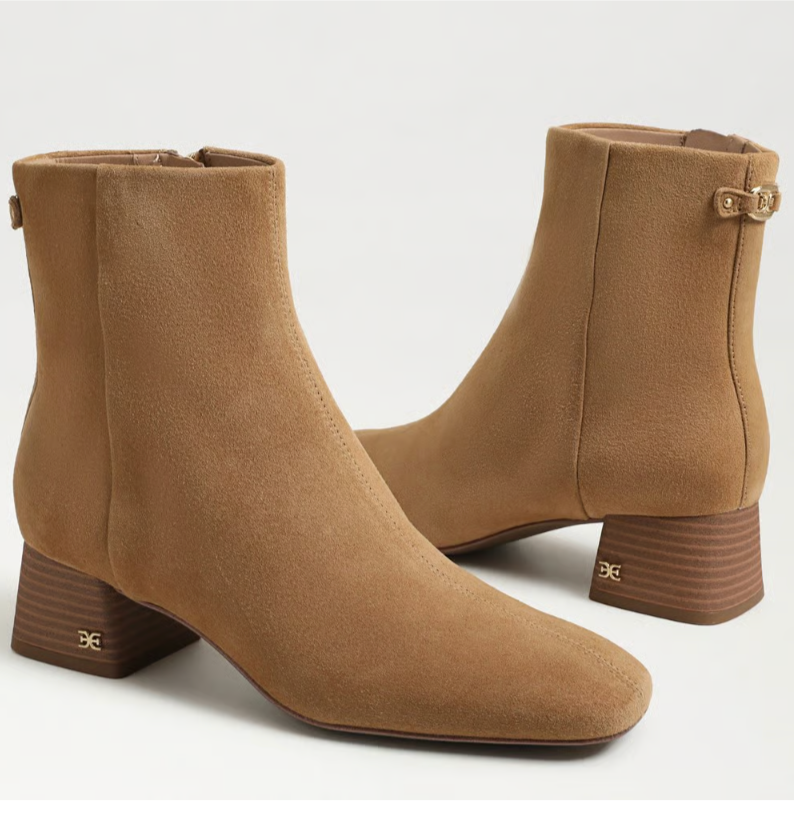 Paige Bootie Suede Cyprus Tan