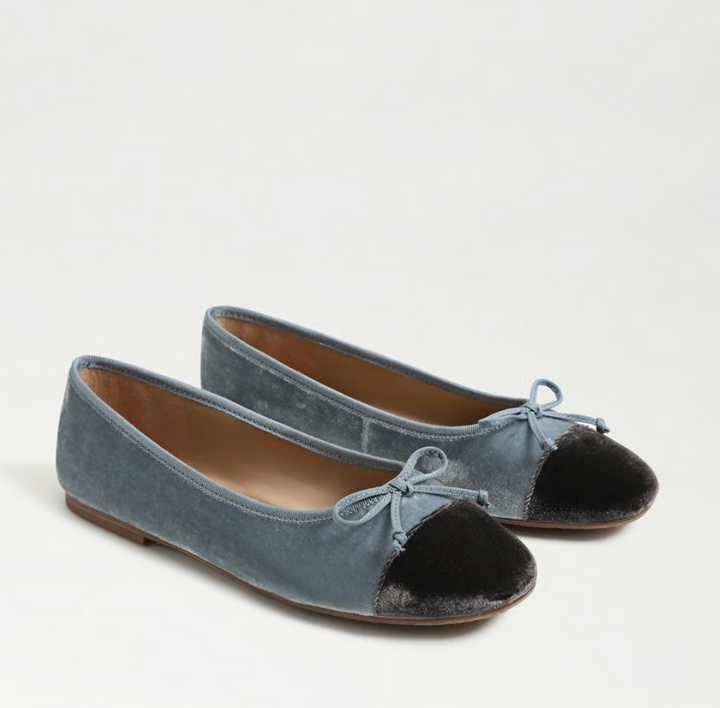 Alie Cap Toe Ballet Flat Azure Blue