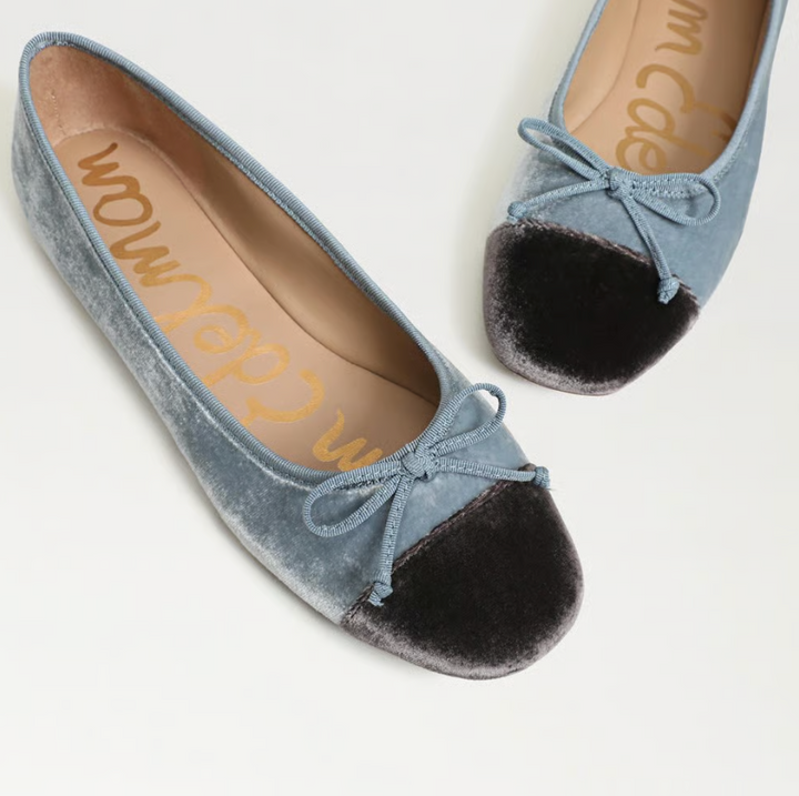 Alie Cap Toe Ballet Flat Azure Blue