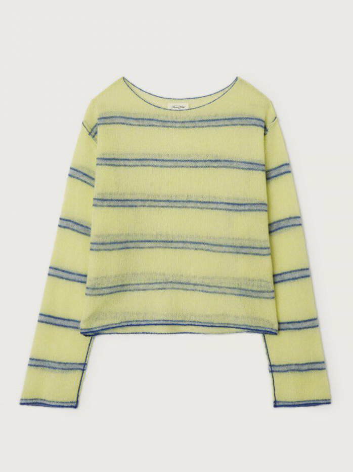 Bodyrow Cardigan Lime Stripe