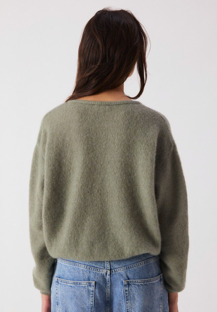 Vitow Cardigan Kaki Multichine