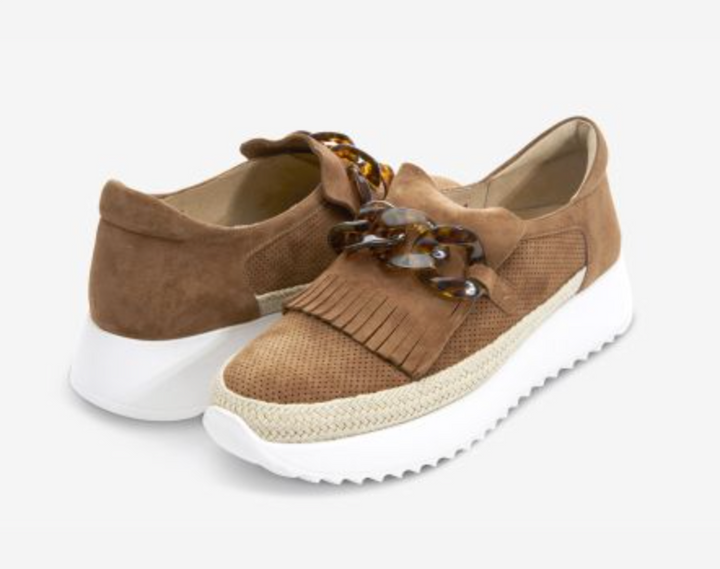 Qerene Sneaker Cuoio Suede