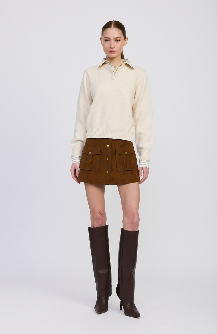 Azra Mixed Media Sweater