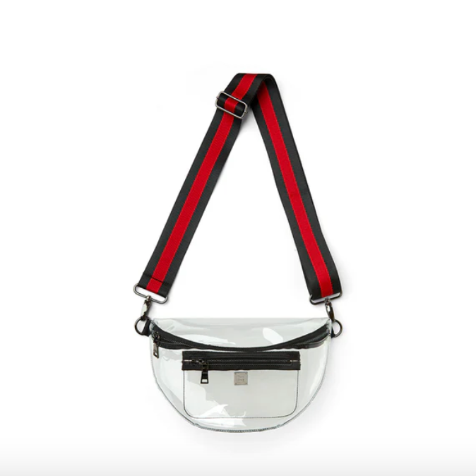 Clear Stadium Bag Black/Red