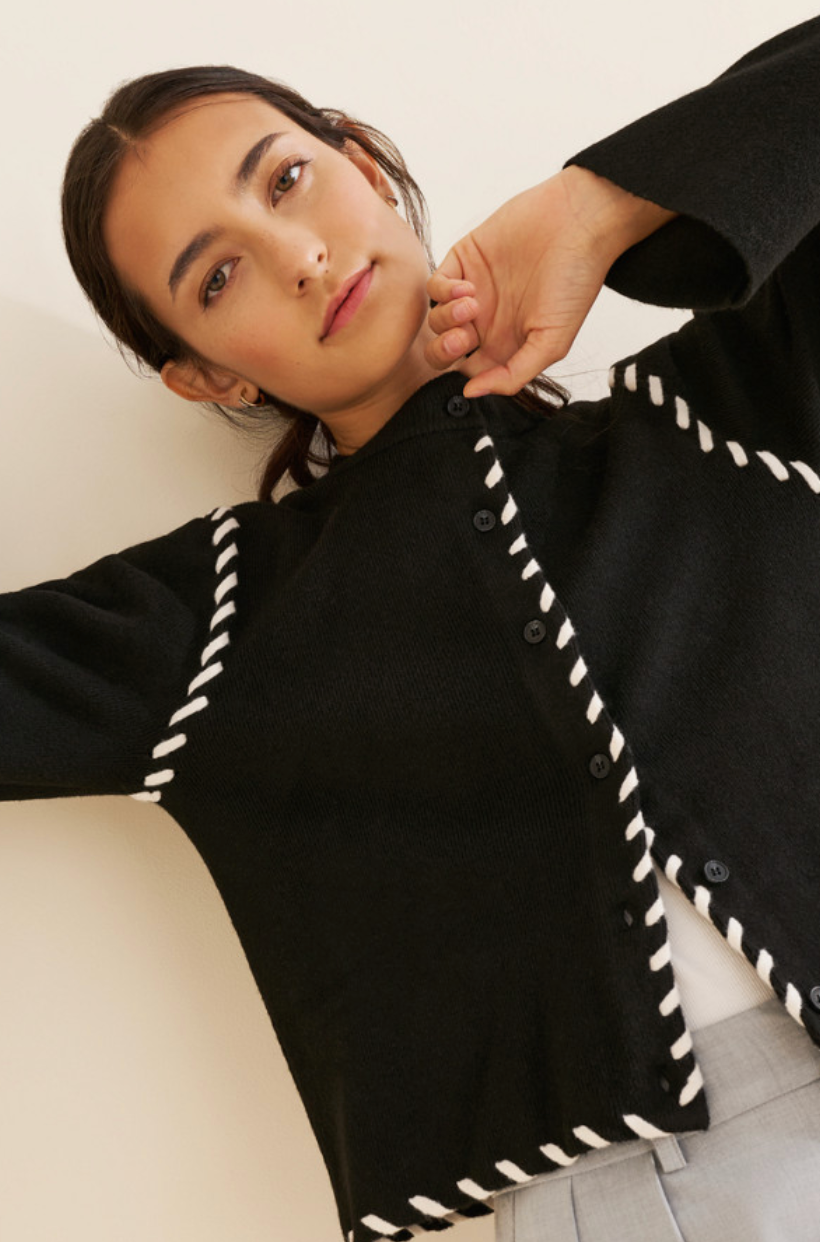 Dahlia Cardigan Black