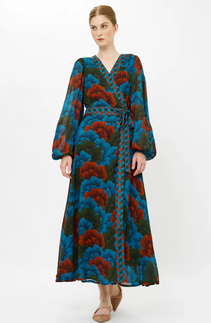 Wrap Dress Madrid Blue