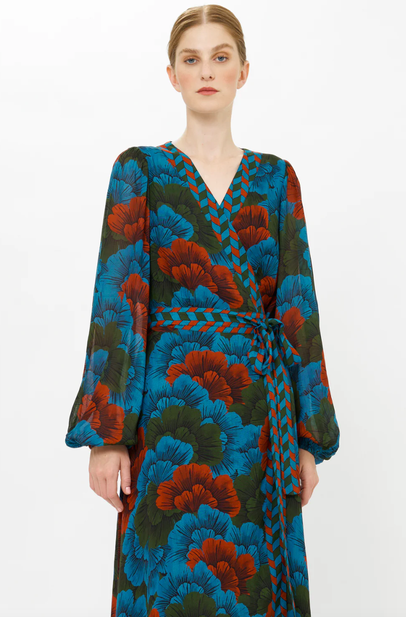 Wrap Dress Madrid Blue
