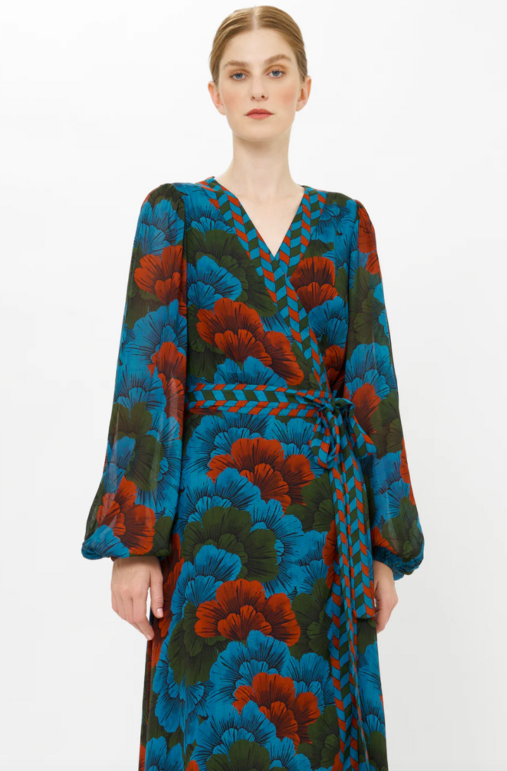 Wrap Dress Madrid Blue