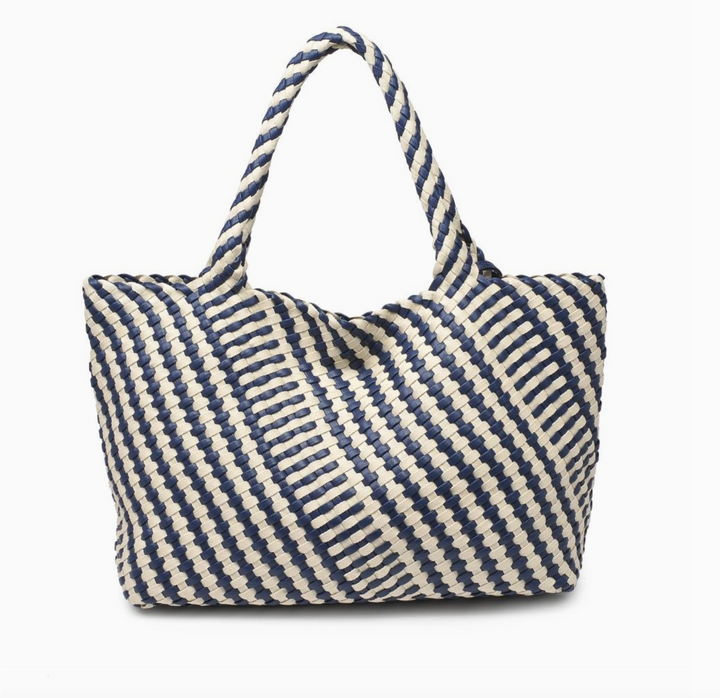 Solana Tote Navy/Ivory