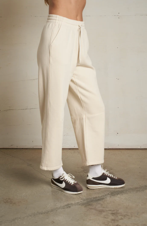 Fallon Structured Fleece Barrel Pants