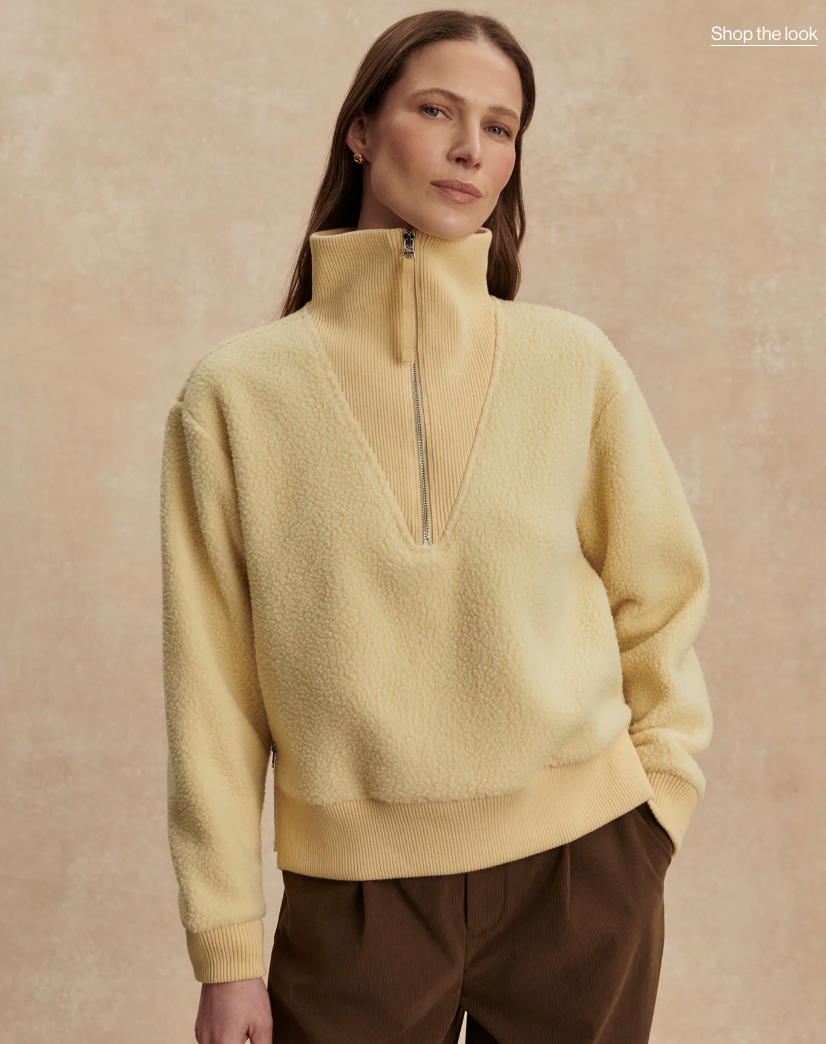 Jaylin Half Zip Fleece Reed Yellow