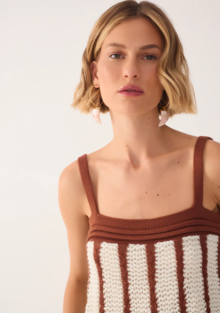 Cacao Knit Cami Top