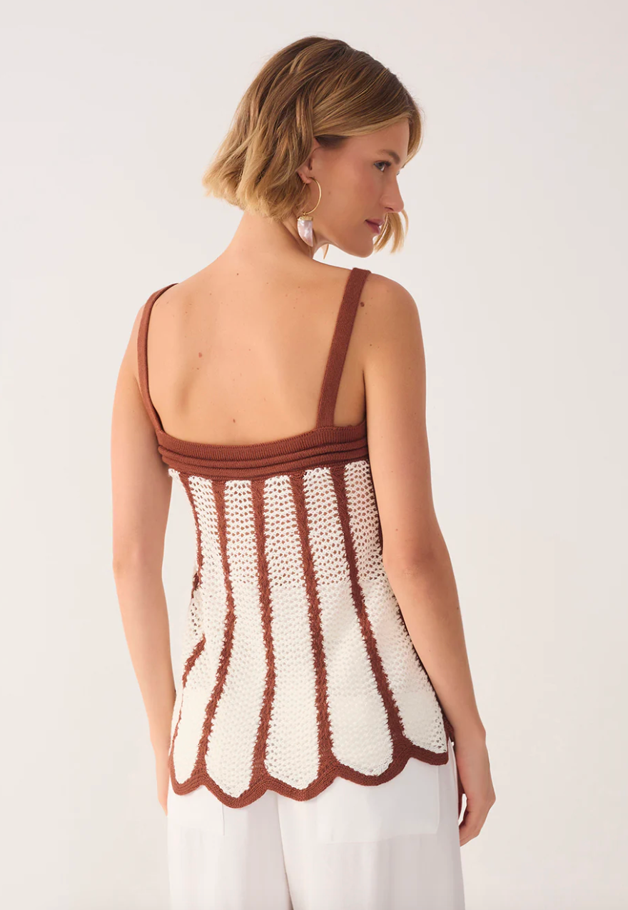 Cacao Knit Cami Top