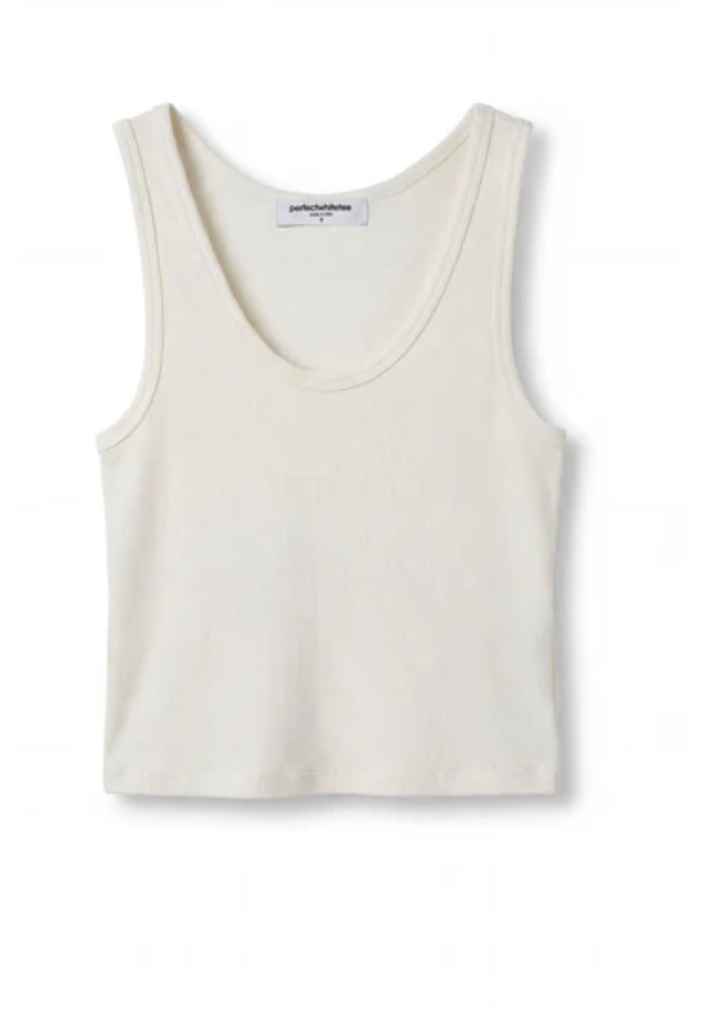 Blondie Tank Bright Ivory