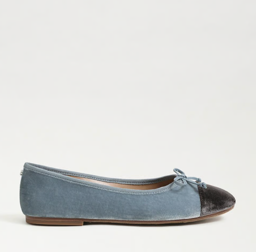 Alie Cap Toe Ballet Flat Azure Blue