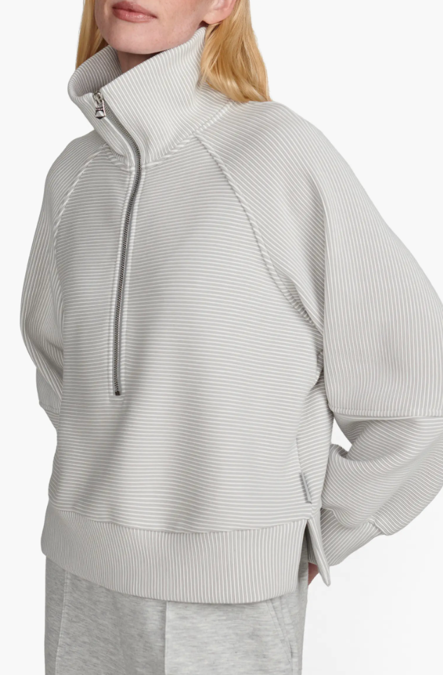 Milano Half Zip Sweat 2.0 Mirage Grey / Snow White