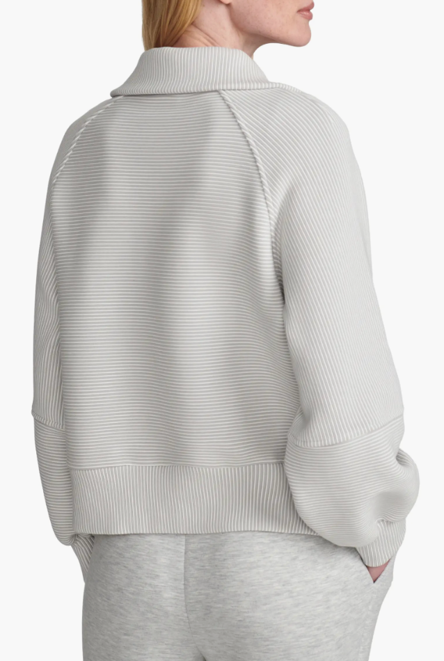 Milano Half Zip Sweat 2.0 Mirage Grey / Snow White