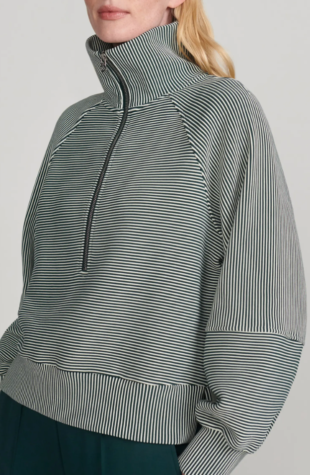 Milano Half Zip Sweat 2.0 Ponderosa Pine / Pristine