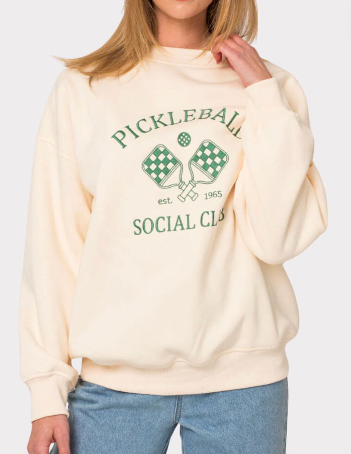 Pickleball Social Club Fleece Sweatshirt