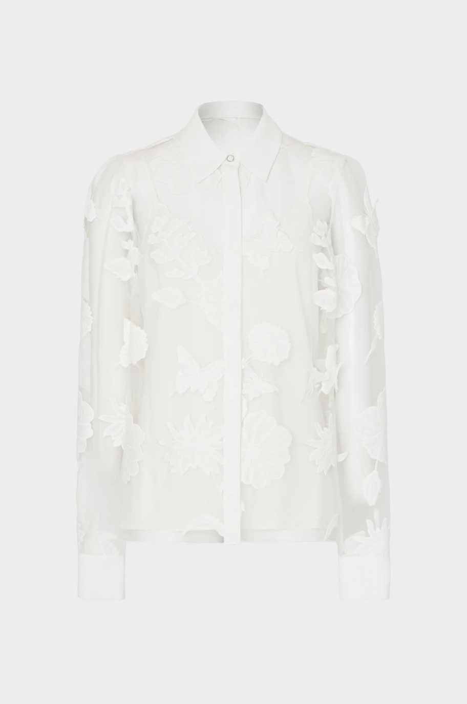 Ashton 3D Butterfly Embroidery Blouse
