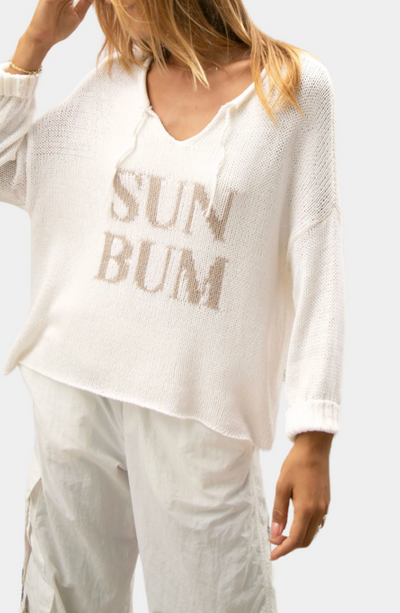 Sun Bum V Cotton-Breaker White/Khaki