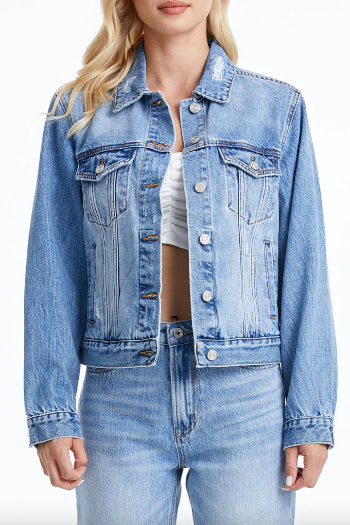 Distressed Denim Jacket