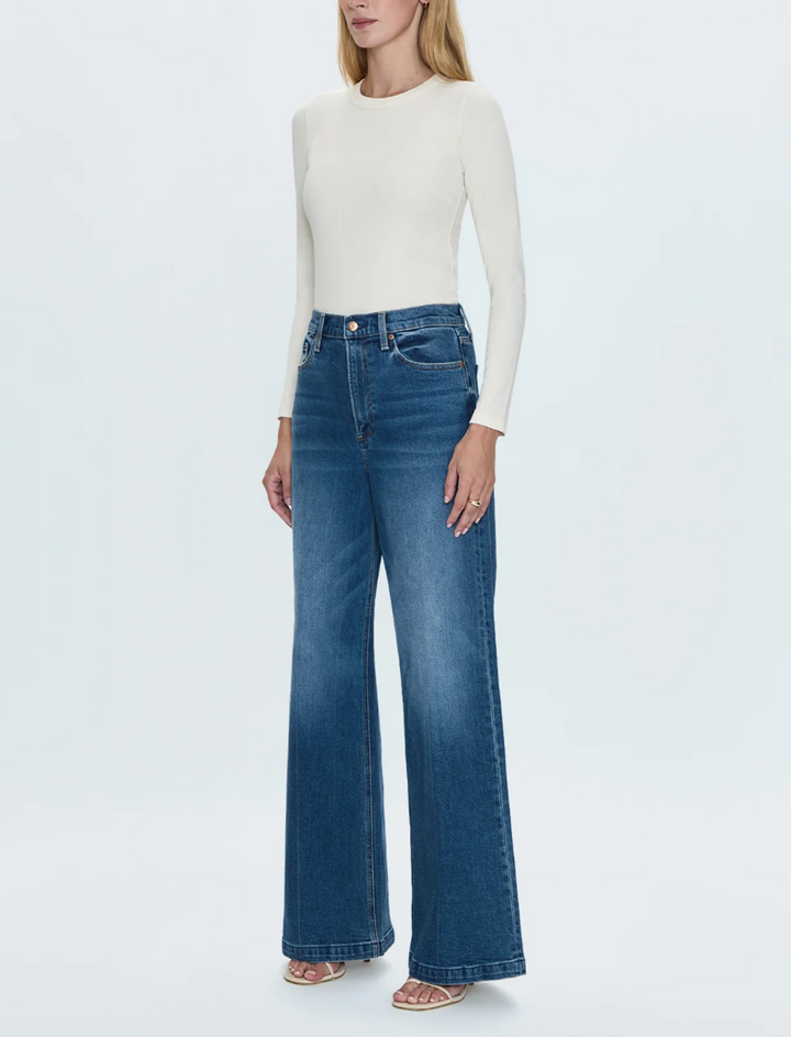 Lana High Waisted Wide Leg Jeans Cider