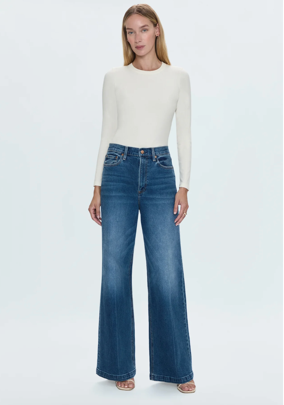 Lana High Waisted Wide Leg Jeans Cider