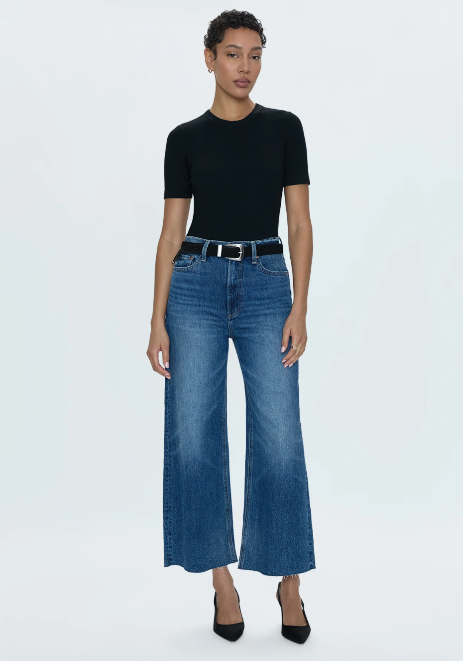 Lana Crop Denim Pants Palladium