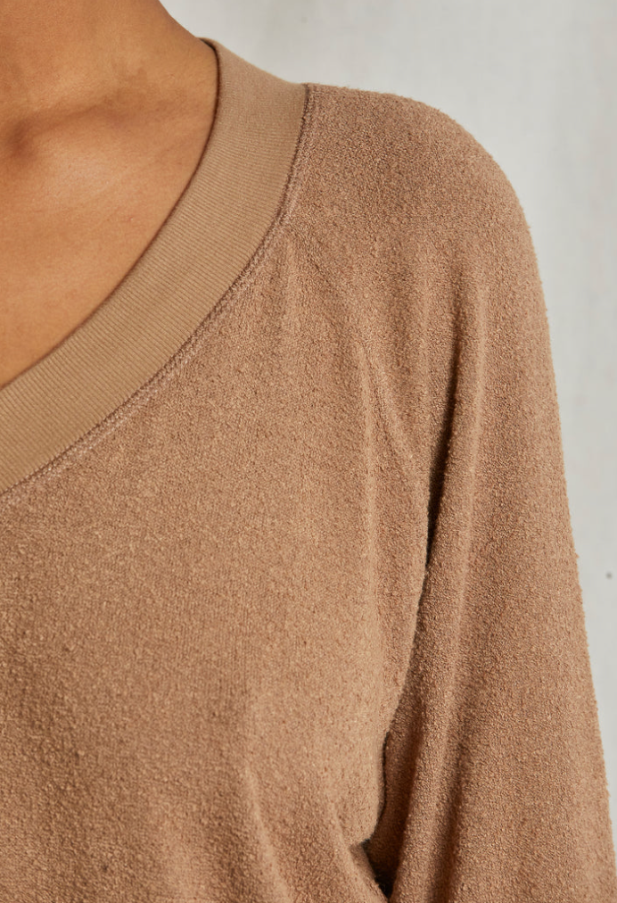 O'connor Boucle V-Neck Sweatshirt