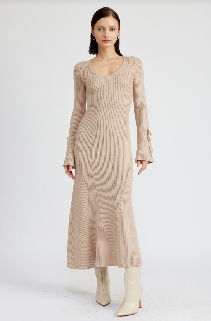 Elaine Ribbed Midi Dress