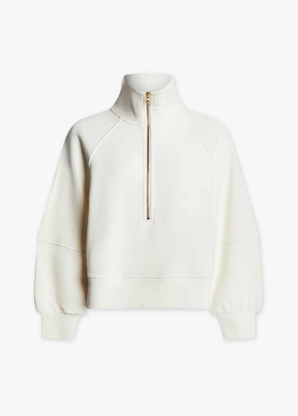 Milano Half Zip Sweat Ivory