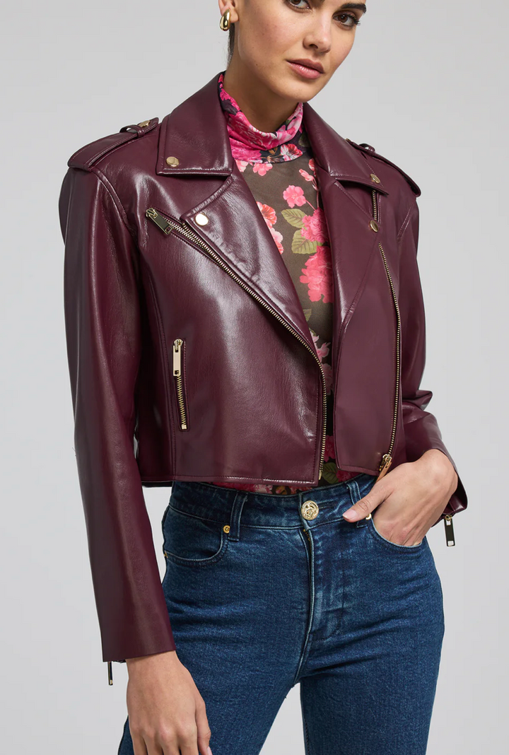 Cosita Vegan Leather Moto Jacket