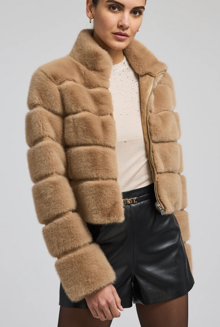 Tala Faux Fur Bomber