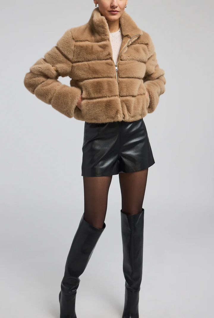 Tala Faux Fur Bomber