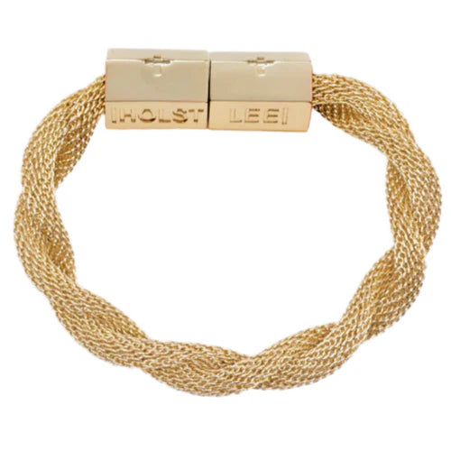 Twisted Mesh Bracelet Gold