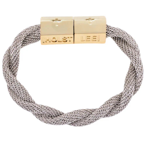 Twisted Mesh Bracelet Silver