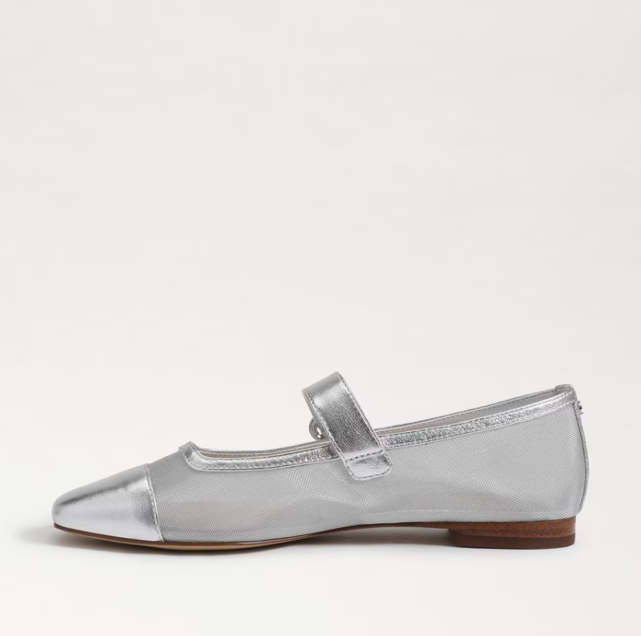 Miranda Mary Jane Flat Soft Silver