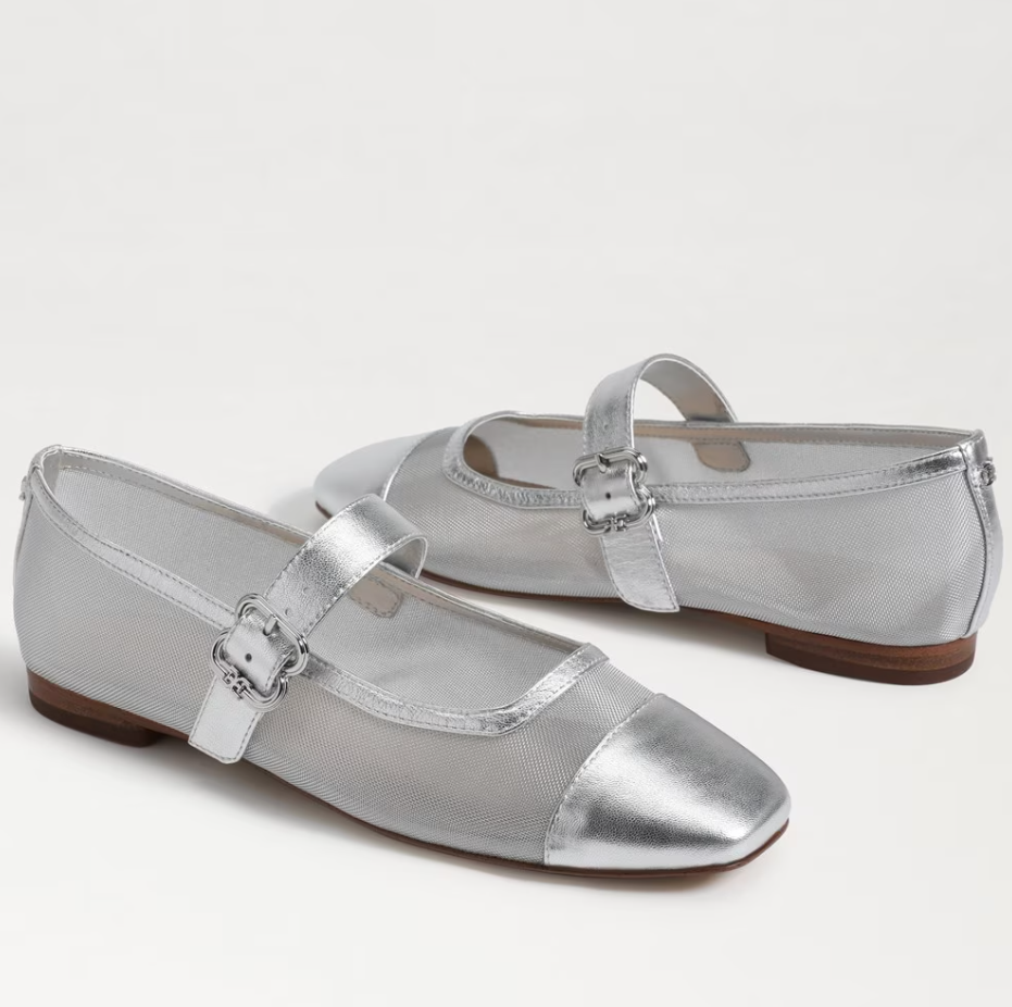 Miranda Mary Jane Flat Soft Silver