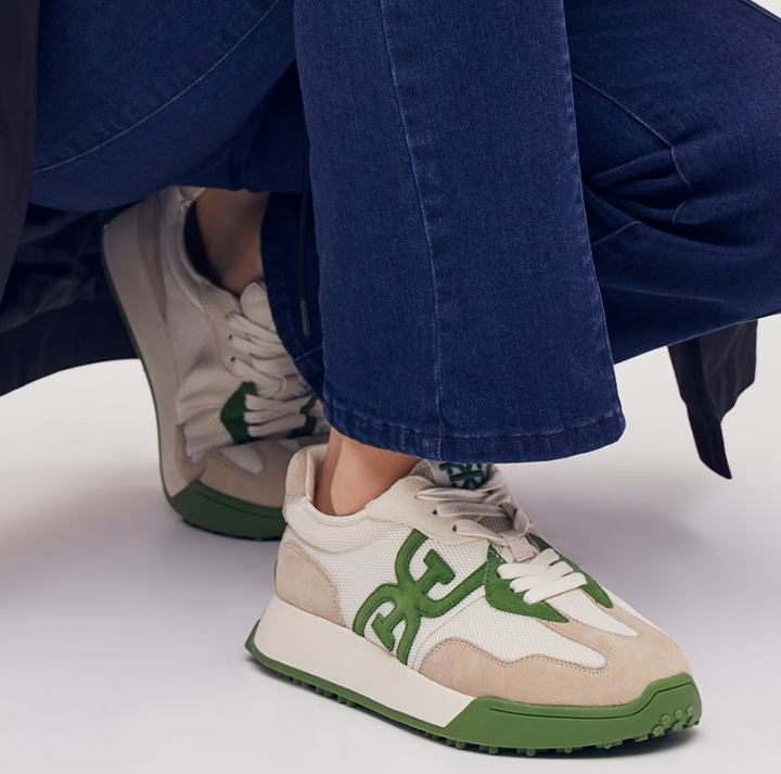 Langley Lace Up Sneaker Green Multi