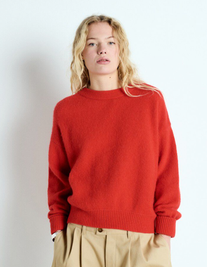 Vitow Crewneck Sweater Strawberry