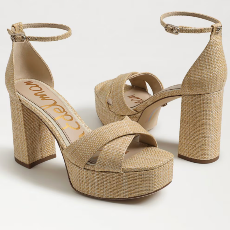 Jullian Platform Heel Beechwood Weave