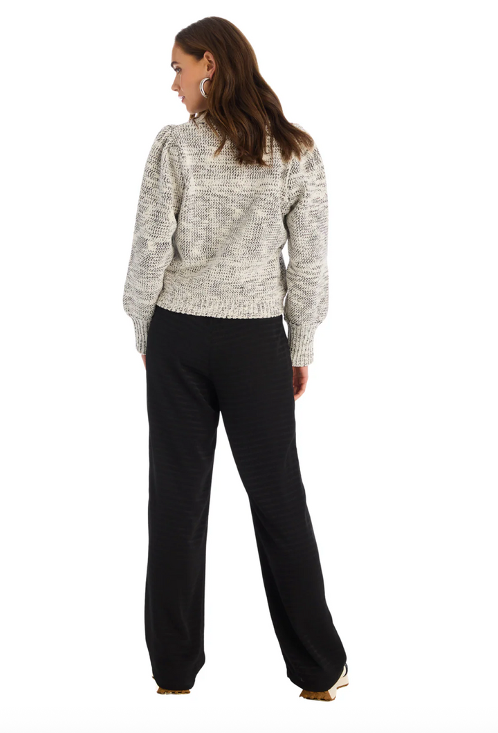 Charlotte Sweater Ivory/Black