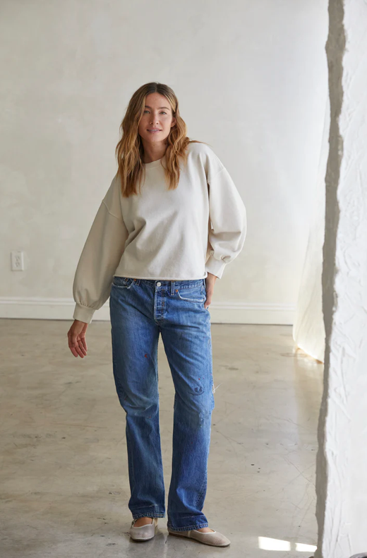 Zayne French Terry Long Sleeve Pullover