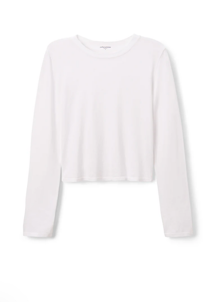 Jamie Recycled Cotton Long Sleeve White