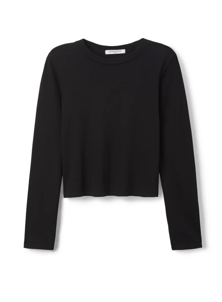 Jamie Recycled Cotton Long Sleeve True	Black